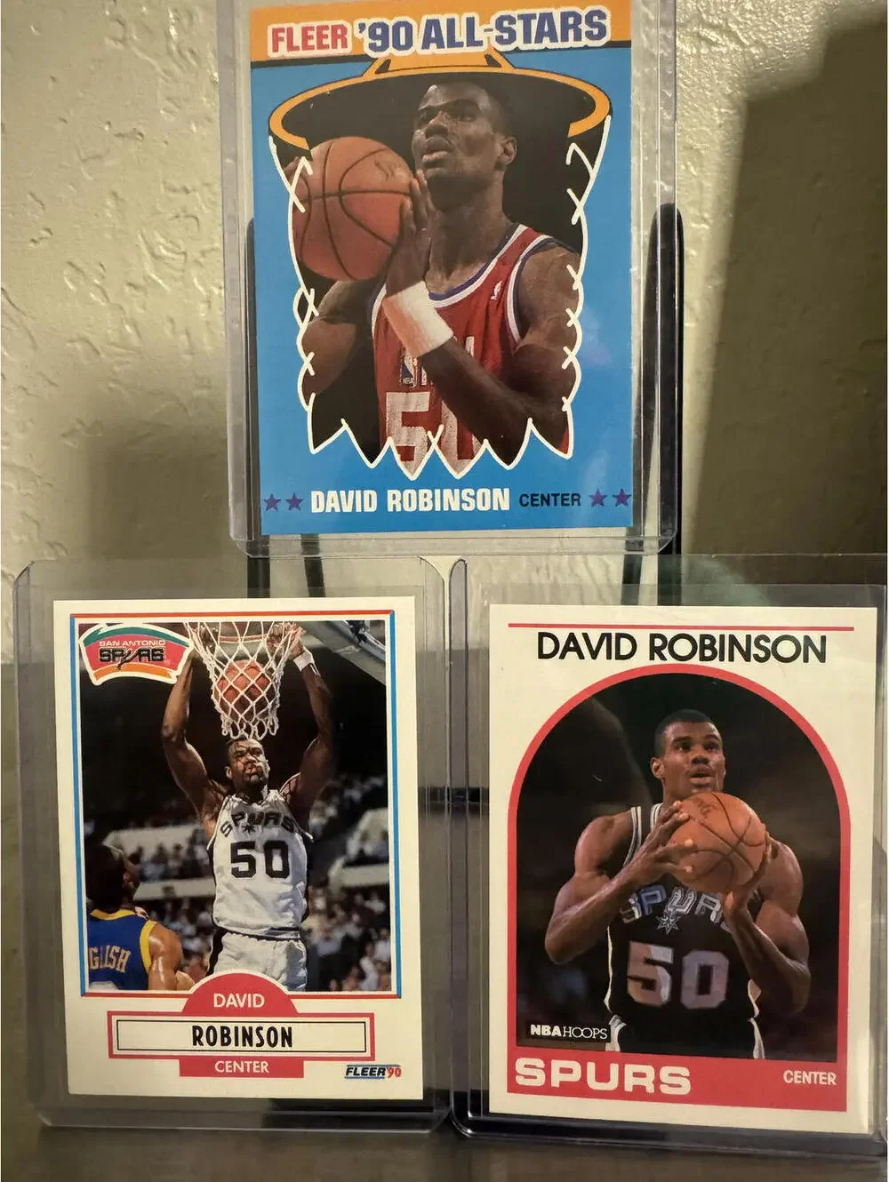 David Robinson 1990 - 3 Cards